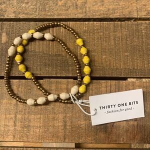 NWT set of two 31 Bits Dot Bracelets